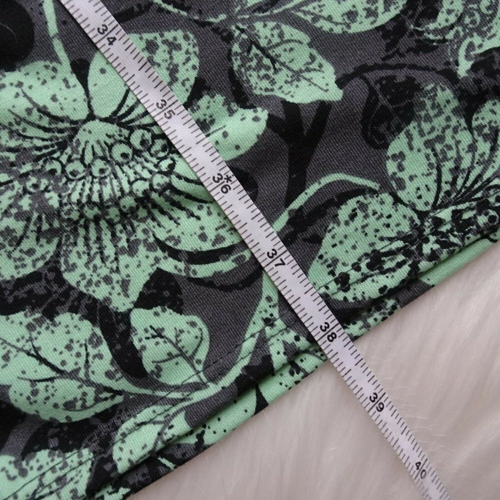 💰3/$25 Women's Julia Dress 3/4 Sleeves Stretch Floral Green XS - Picture 11 of 11